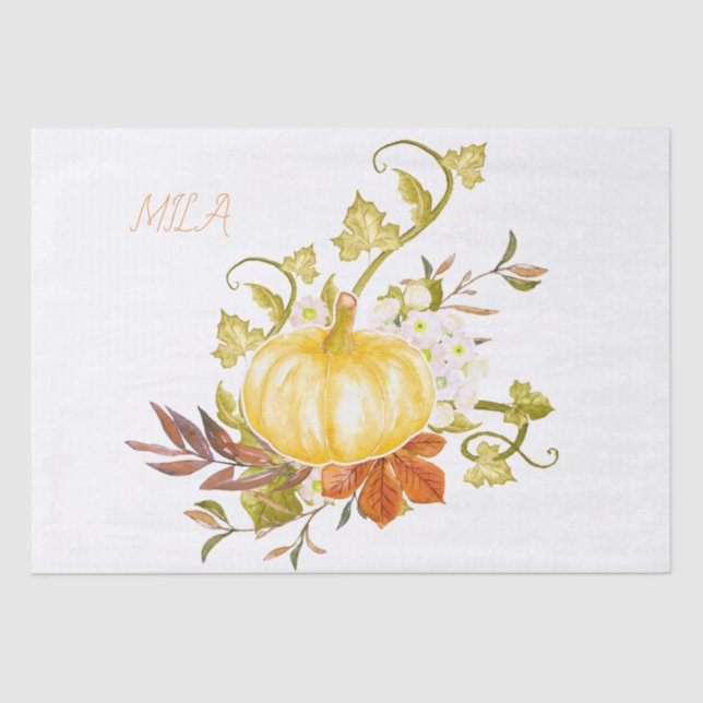 Pumpkins are adorable tissue paper (Front)
