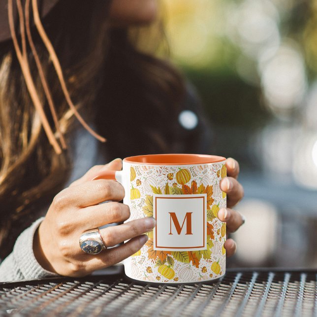 Pumpkins Autumn Fall Harvest Pattern Mug (Creator Uploaded)