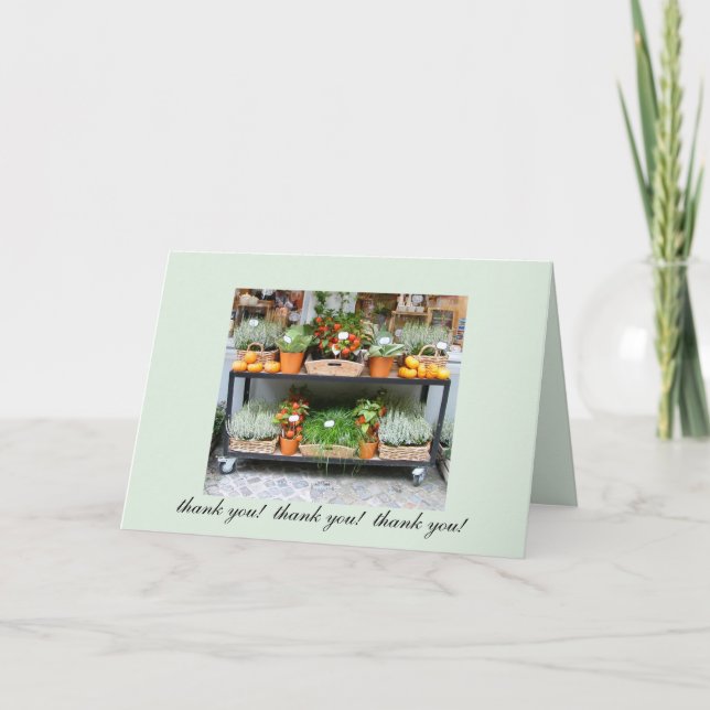 Pumpkins & Chinese Lanterns - Thank you card (Front)