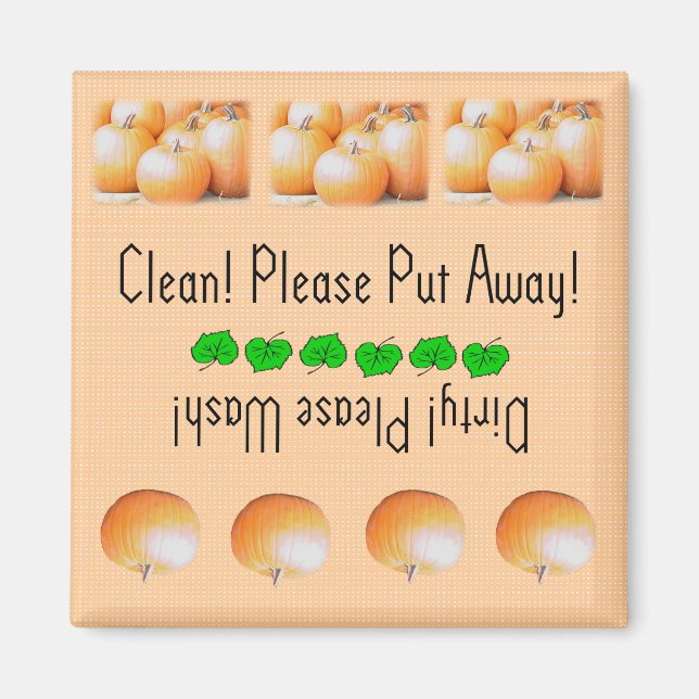 Pumpkins dishwasher magnet (Front)
