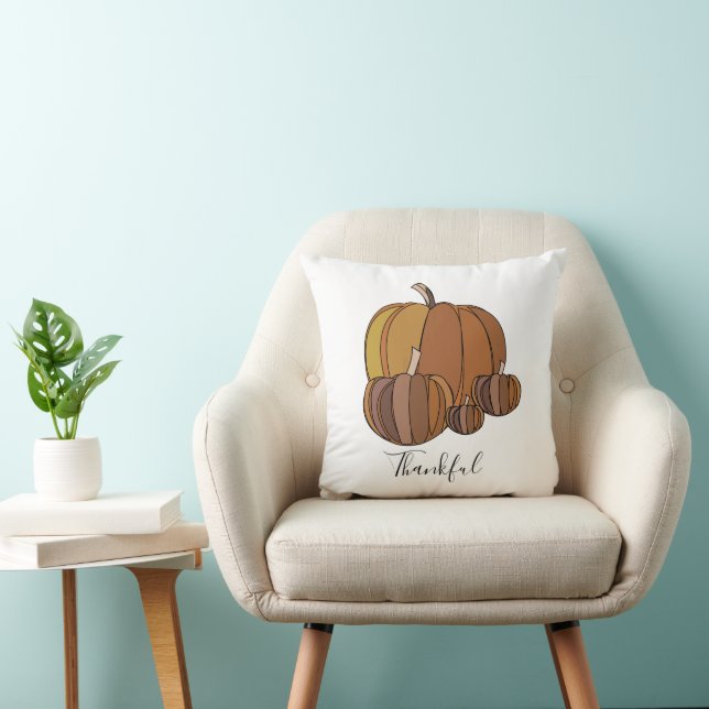 Pumpkins Farm House Decor Cushion (Chair)