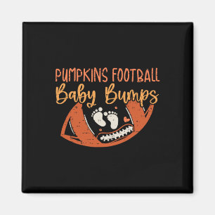 Pumpkins Football Ba  Magnet