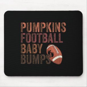 Pumpkins Football Baby Bumps Mouse Pad