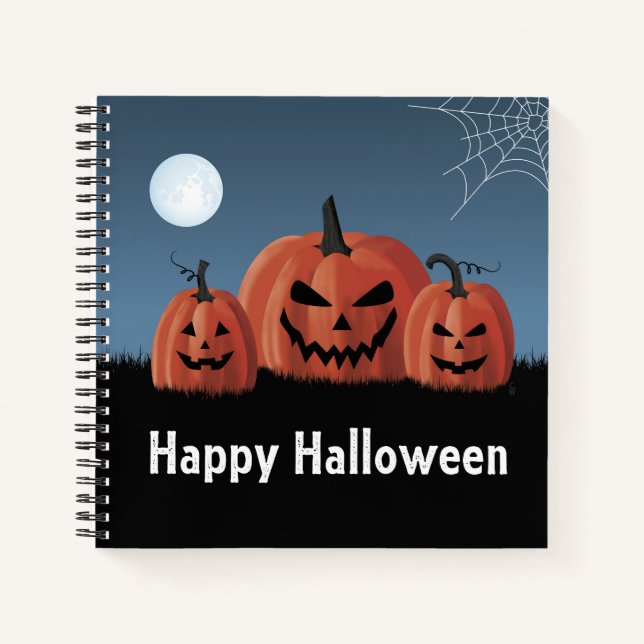 Pumpkins Halloween Notebook (Front)