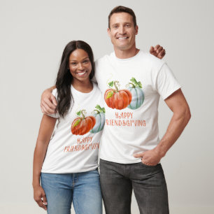 Pumpkins Happy Friendsgiving burnt orange fall T-Shirt