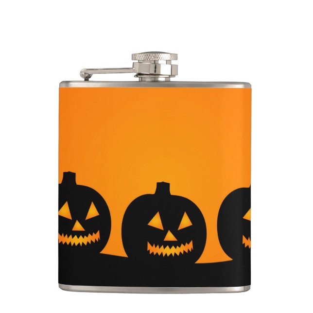 Pumpkins Hip Flask (Front)
