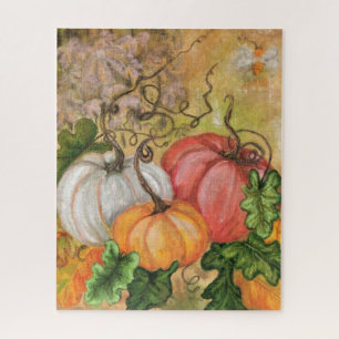 Pumpkins Jigsaw Puzzle Watercolor