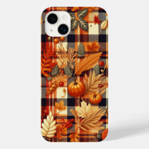 Pumpkins Maple Leaves Autumn Plaids  Case-Mate iPhone 14 Plus Case
