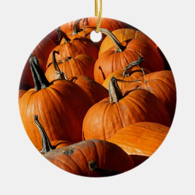 Pumpkins Ornament (Front)