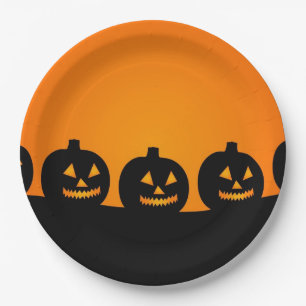 Pumpkins Paper Plate