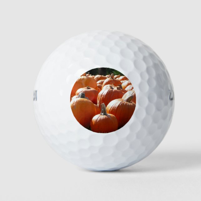 Pumpkins Photo for Fall, Halloween or Thanksgiving Golf Balls (Front)
