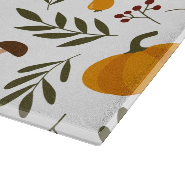 Pumpkins, Pomegranates, and Pears Cutting Board (Corner)