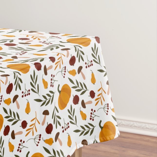 Pumpkins, Pomegranates, and Pears Tablecloth (In Situ)