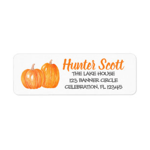 Pumpkins Pumpkin Patch - Return Address Label