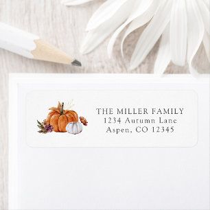 Pumpkins Return Address Label