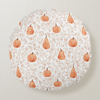 Pumpkins Round Cushion
