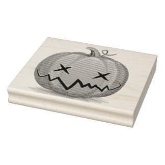 pumpkins rubber stamp
