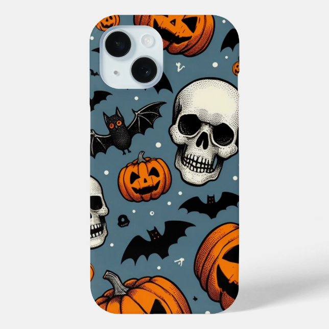 Pumpkins & Skulls Case-Mate iPhone Case (Back)