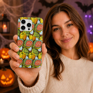 Pumpkins & Soup Pattern Autumn Halloween iPhone 17