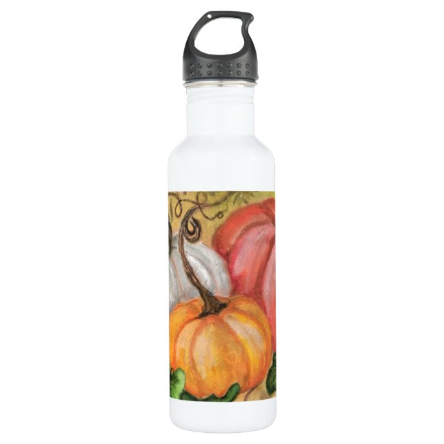 Pumpkins Stainless Steel Water Bottle (Front)