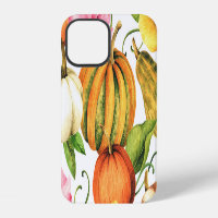 Pumpkins Sunflowers: Watercolor Pattern Design