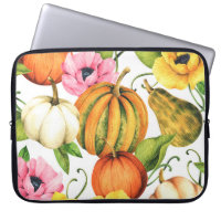 Pumpkins Sunflowers: Watercolor Pattern Design