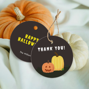 Pumpkins Thank You & HAPPY HALLOWEEN Favour Tags