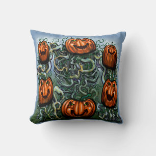 Pumpkins Throw Pillow