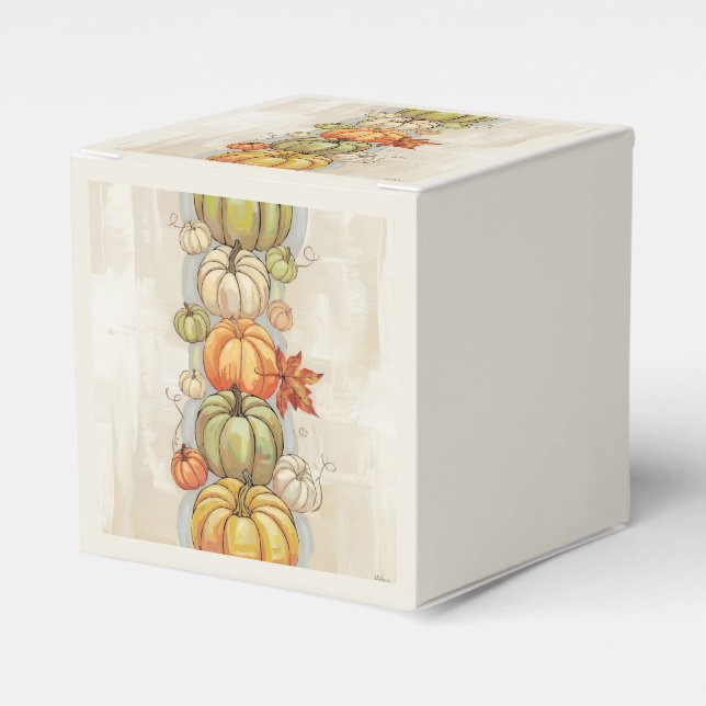 Pumpkins Throw Pillow  Favour Box (Front Side)