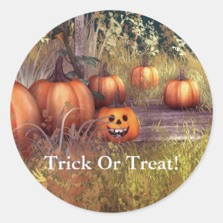 Pumpkins Trick Or Treat Sticker