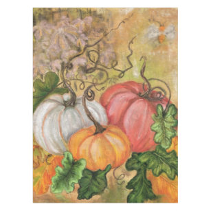Pumpkins - Watercolor Art Tablecloth