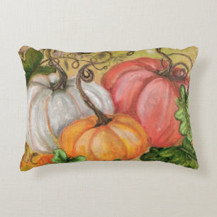 Pumpkins - Watercolor Decorative Cushion