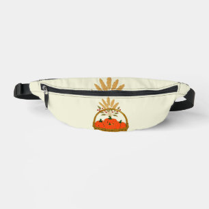 Pumpkins & Wheat Basket Fanny Pack