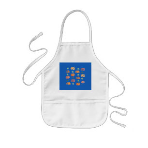 Pumpkins with Leaves Kids' Apron