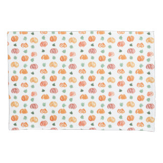 Pumpkins with Leaves Standard Size Pillowcase