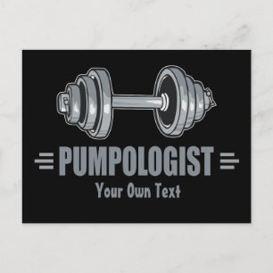 Pumpologist Pumping Iron Weightlifting Postcard
