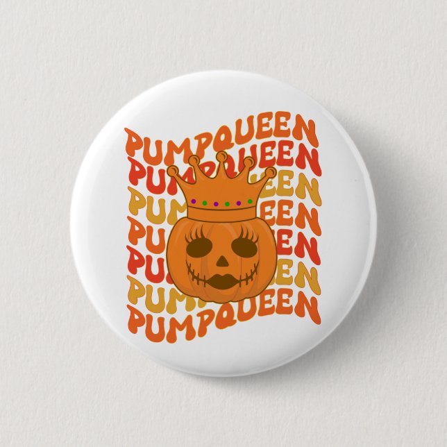 PumpQueen Halloween Couple Matching Costume   6 Cm Round Badge (Front)