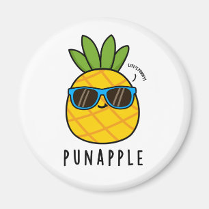 Pun-apple Funny Fruit Pineapple Pun Magnet