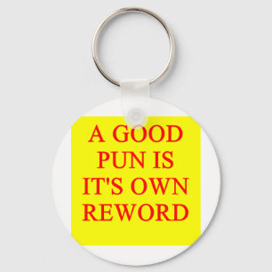pun on puns key ring
