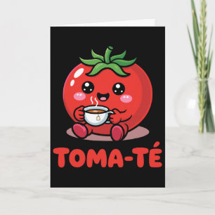 Pun Tomate Funny Maestra School Spanish Teacher St Card