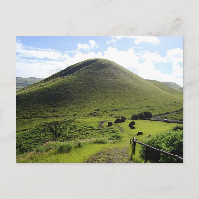 Puna Pau quarry in Easter Island Postcard (Front)