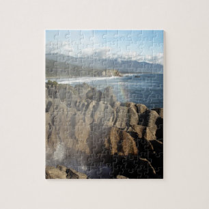 Punakaiki pancake rocks West Coast Jigsaw Puzzle