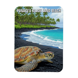 Punaluʻu Big Island Hawaii Travel Magnet