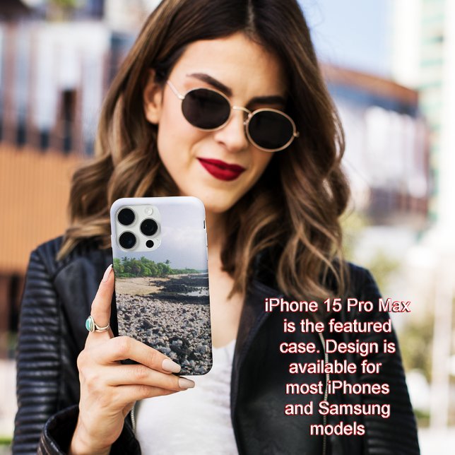 Punaluʻu Black Sand Beach Hawaii Big Island Case-Mate iPhone Case (Black Sand Beach in Hawaii Case-Mate iPhone Case)