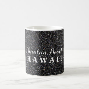 Punalu'u Beach Hawaii - Black Sand Beach Photo Coffee Mug