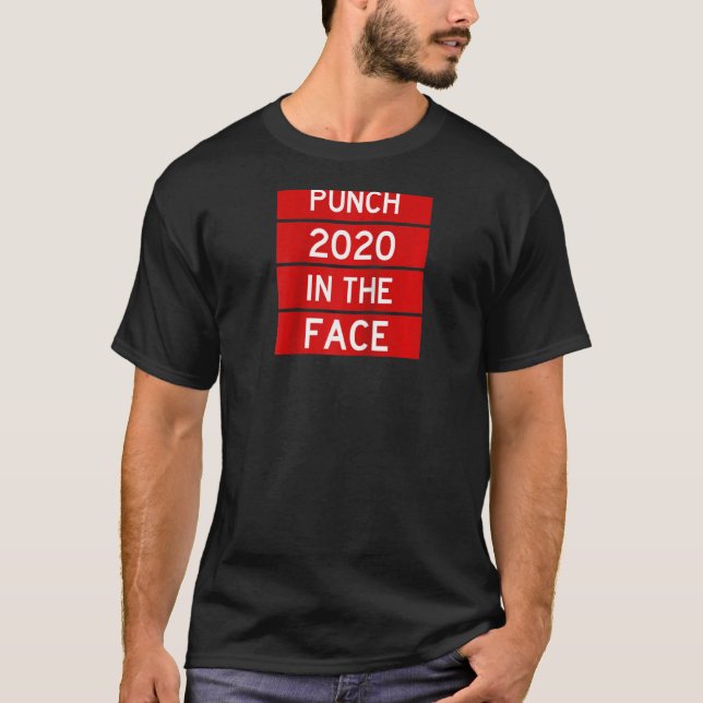 Punch 2020 In The Face Raglan T-Shirt (Front)