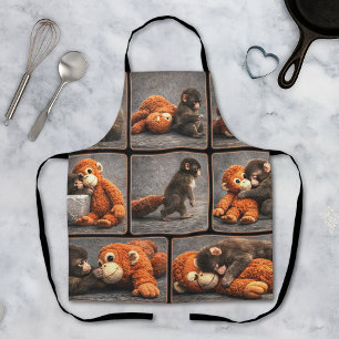 Punch Baby Monkey Apron