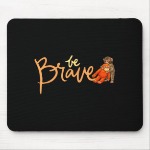 Punch baby monkey cute stuffed animal zoo japan mouse pad