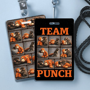 Punch Baby Monkey ID Badge