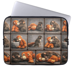 Punch Baby Monkey Laptop Sleeve